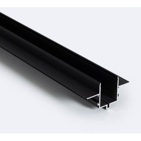 Profilo Incasso per Binario Magnetico 25 mm SuperSlim Superficie 48V 1 m Nero (1/4)