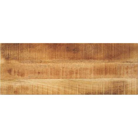 Tischplatte 70x40x3,8 cm Rechteckig Raues Massivholz Mango