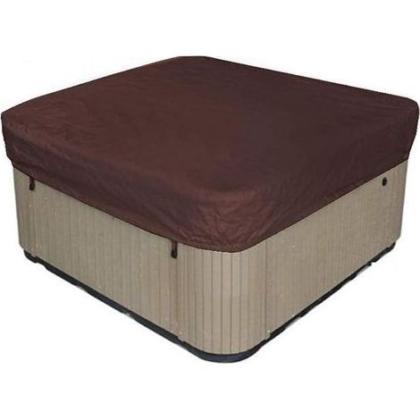 TAISHENGDA - Quadratische Poolabdeckung, Solar-Poolabdeckung für den Außenbereich, Abdeckung für Whirlpools und Badewannen im Freien, UV-beständige Whirlpoolabdeckung, 220 × 220 × 30 cm, b (1/5)