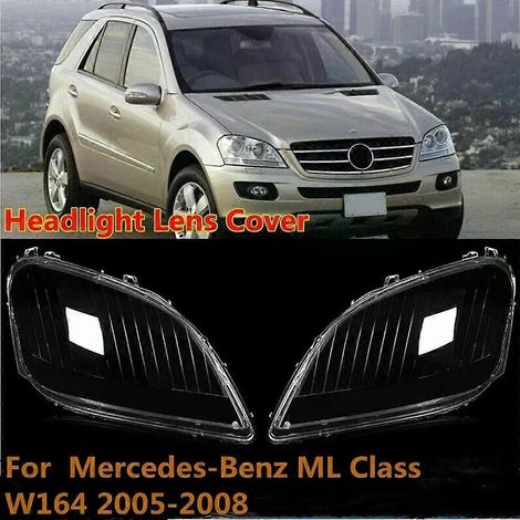 Cache-phare gauche/droit pour Mercedes-Benz Classe ML W164 ML350 500 (2005-2008) - Coque transparente (1/5)