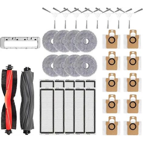 Filtre pour aspirateur brosse pour aspirateur Filtre de brosse pour aspirateur filtre de Robot Aspirateur X20 + / X20 Plus Accessoires Main Side Brosse HEPA Filtres Serpillière Cloth Sac à poussière (1/5)