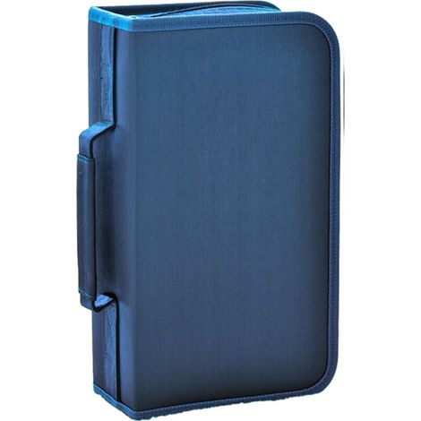 Étui de rangement pour CD, capacité de 128 disques, en tissu de soie, housse de protection pour CD/DVD avec fermeture éclair, portefeuille de rangement portable pour disques, adapté aux voyages en voi (1/5)