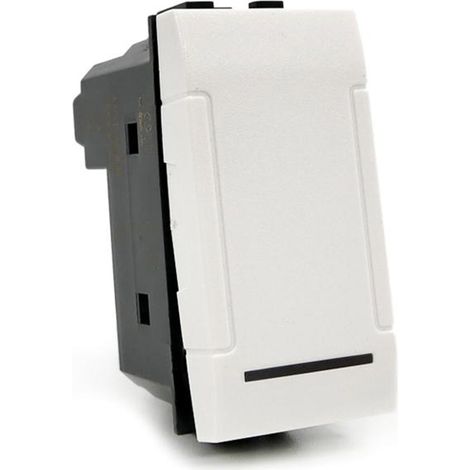 Invertitore unipolare compatibile con living light international air interruttore pulsante 1p 16a 250v bianco (1/4)