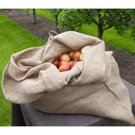 Lot de 3 sacs de stockage en toile de jute 20kg - 95l (1/3)