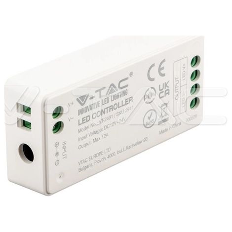 Controlador WiFi V-TAC de 12-24 V para tiras LED monocromáticas