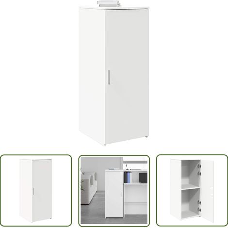 vidaXL Lagerschrank Weiß 40x45x103,5 cm Holzwerkstoff (1/5)