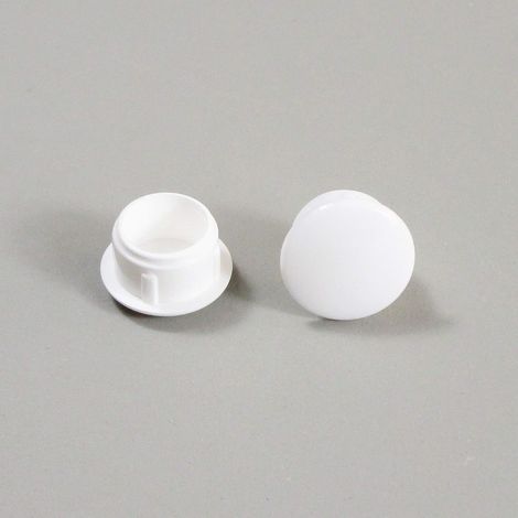 ajile - Bouchon Cache Obturateur pour Trou Alésage de Diamètre 11 mm - Plastique BLANC - Sachet de 50 pièces - OBF211x50-FBA (1/4)