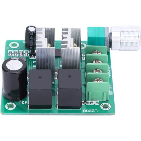 PWM-Drehzahlreglermodul für 6V-55V-Gleichstrommotoren, automatische Drehung im Uhrzeigersinn/gegen den Uhrzeigersinn, 5-20 Sekunden, einstellbar auf 6V, 12V, 24V, 36V und 48V (1/5)