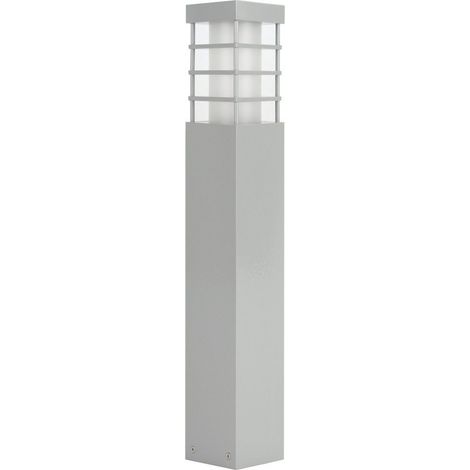 Borne jardin extérieur 50 cm E27 argent IP54 SU-MA RADO II (1/5)