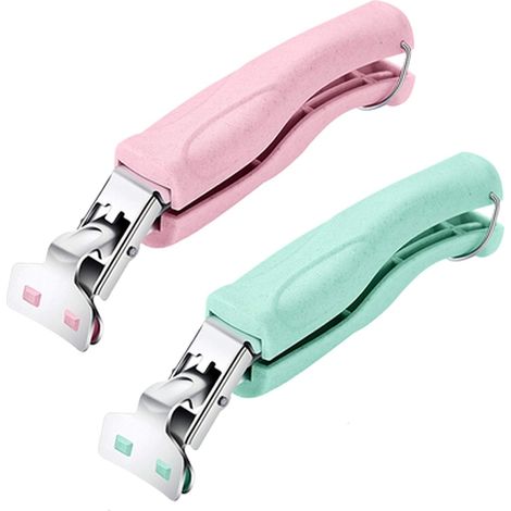 Bols,assiettes et pinces anti-brûlure en acier inoxydable —Pour la manipulation d'assiettes ou de bols chauds(Lot de 2 : Vert, Rose)