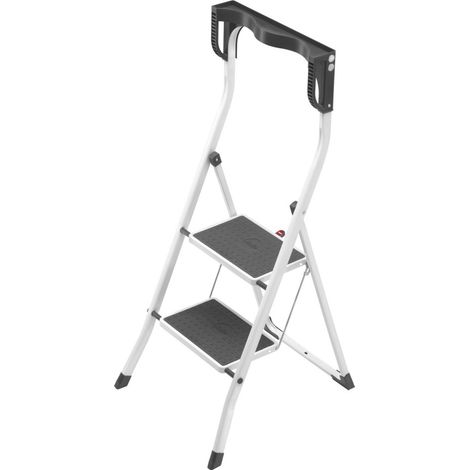 HAILO Safety Plus 2-stufiger Tritthocker weiß HAILO
