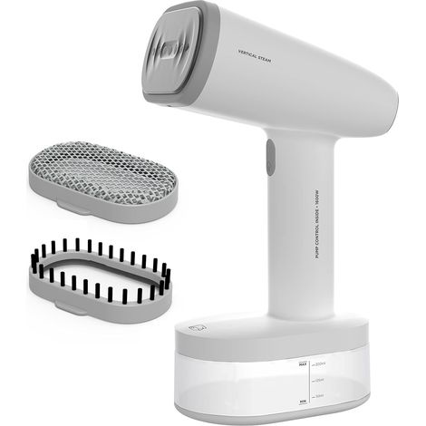 Black and Decker BXGS1600E Ferro da Stiro Verticale a Vapore 1600 W Piastra in Ceramica 0,25 L colore Bianco (1/5)
