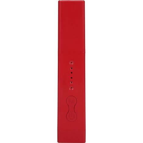 Appareil de massage oculaire électrique vibrant, stylo de massage oculaire portable à luminothérapie rouge et bleue, rouge. (1/5)