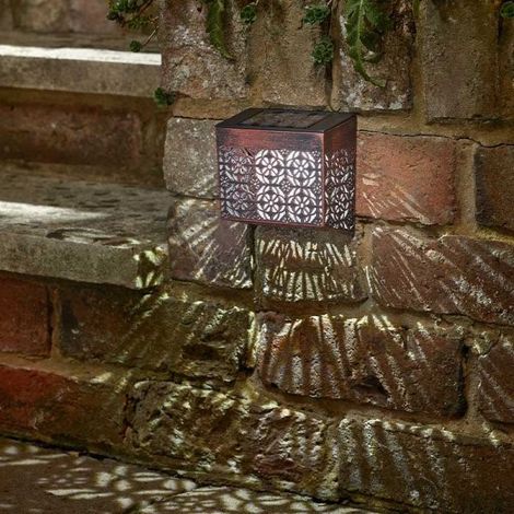 4 x Smart Garden Maroc Solar Silhouette Wall Fence Post Lights