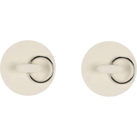 pieces of 1 3 8 inch white rubber bathtub sink drain plug