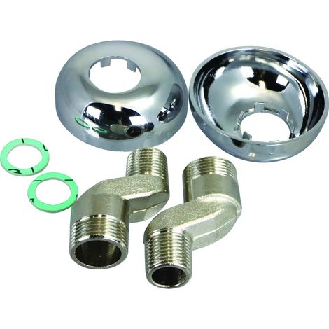 Raccordo offset 21mm-m1/2xm3/4-rosace 70 mm - PRESTO - 70221