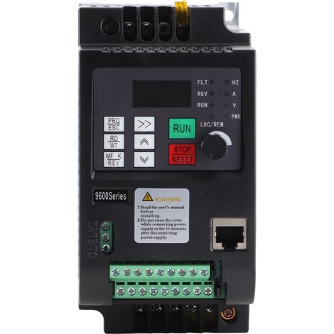 Onduleur VFD monophasé à triphasé 2,2 kw 220vac, contrôle de vitesse, convertisseur de fréquence vectoriel universel (1/5)