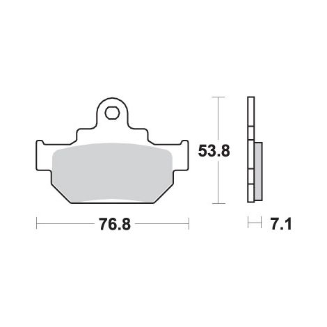Pastillas de freno SBS KH106 Street Standard Cerámica Negra