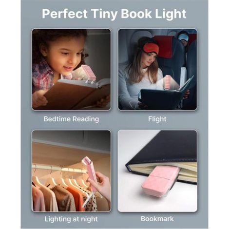 Liseuse Lampe pour lire au lit lampe livre lecture Rechargeable 3 Couleurs Protection des Yeux & 5 Réglages de Luminosité, Cadeau (1/4)