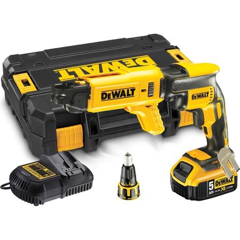 Dewalt DCF620P1K 18v XR Li-Ion Brushless Collated Drywall Screwgun Autofeed 5.0