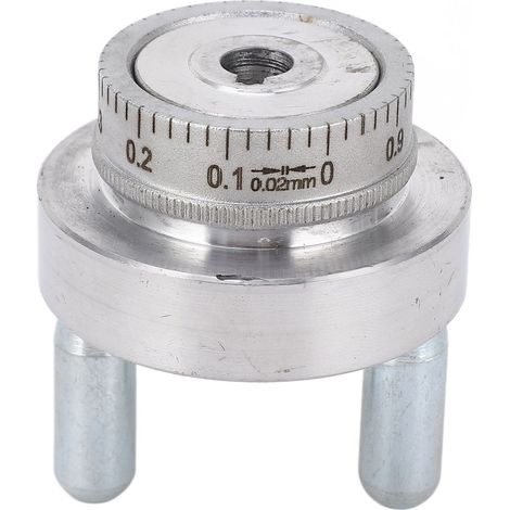 Tour miniature à volant avec manivelle en alliage d'aluminium, diamètre du cercle : 50 mm (2 pouces), échelle 0-1 mm (1/5)