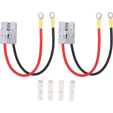 Câble de batterie de démarrage rapide DC600V 50A 10Awg pour voiture, camping-car, moto, remorque (1/5)