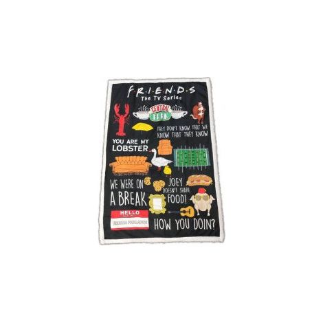 Coperta Sherpa - FRIENDS - 100 x 150 cm
