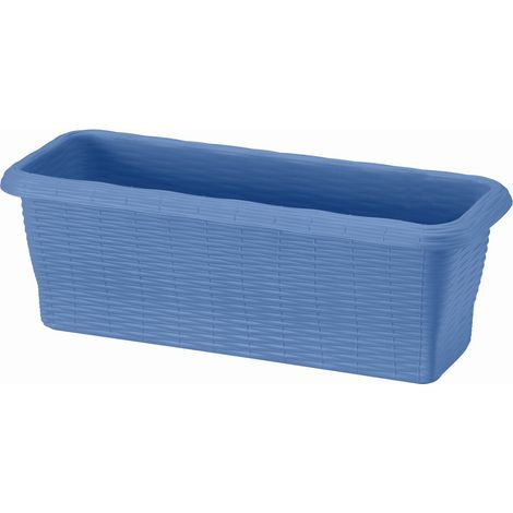 1PZ FIORIERA RETTANGOLARE PAGLIA NORMAL Col. Cielo cm. 60x20x17,5 h (1/2)