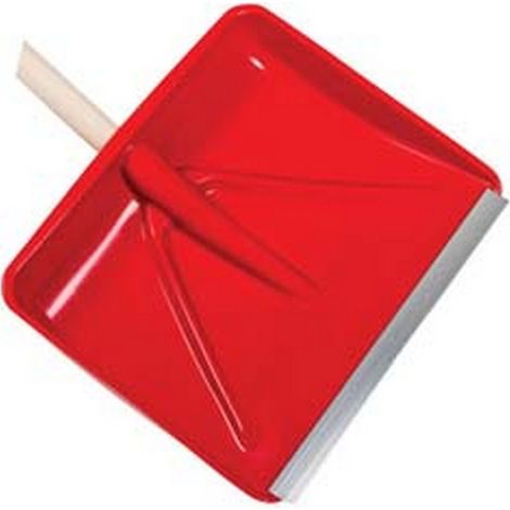 4PZ PALA IN POLIPROPILENE SPINGINEVE ROSSA CON PROFILO ALLUMINIO - cm.45x37h.