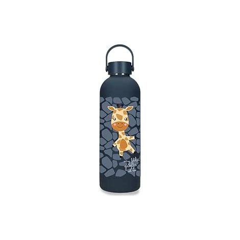 Botella de Acero Inoxidable Azul Roll Road Happy Pets 500ml 7,4x23,5x7,4 cms