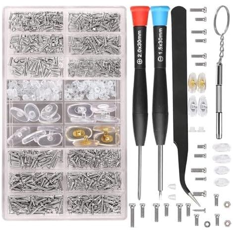 Eyeglass repair tool kit - stainless steel replacement tool for rust-resistant eyeglasses (1/5)