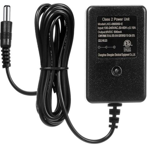 Chargeur 6V pour voiture électrique enfant, adaptateur d'alimentation 6V pour jouets à pédales avec témoin lumineux, accessoire batterie pour SUV voiture bébé, alimentation électrique (1/5)