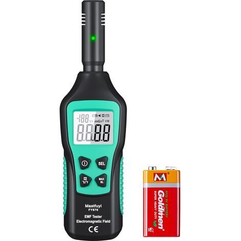 Testeur EMF Numérique LCD EMF Testeur EMF Testeur EMF pour Chasse aux Fantômes, Détecteur de Rayonnement Électromagnétique, Maison, Bureau, Extérieur, Voyant d'Affichage Alarme Acoustique (1/5)