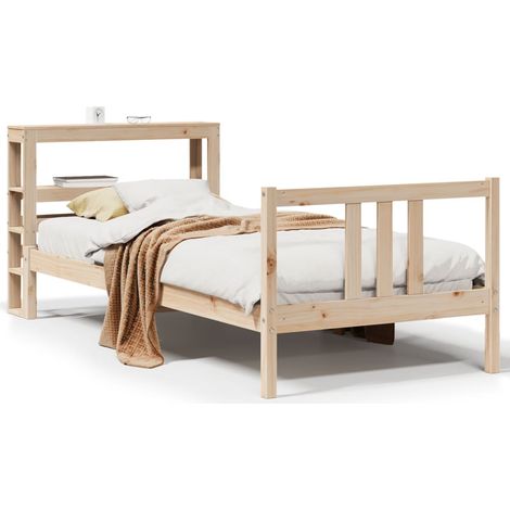 Maison Exclusive - Bettgestell mit Kopfteil ohne Matratze 75x190