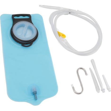 Kit de poche à lavement domestique en TPU, tuyau, crochet en S, embout de nettoyage, sac de rangement, ensemble de poche à lavement pour le bain et l'hôpital, 2 L