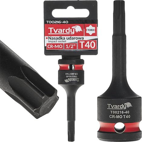 Douille à impact Torx 1/2" T40 CR-MO (10/100) (1/4)