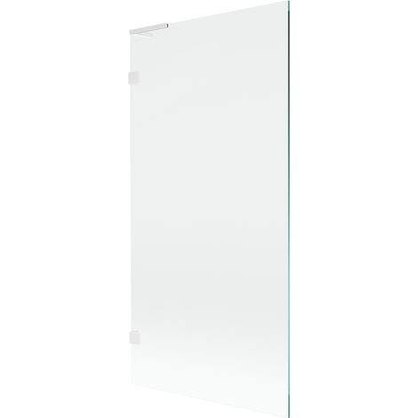Paroi de baignoire Mexen Lunar L 1 volet 90 x 150 cm, transparent, blanc - 897L-090-000-20-00 (1/5)