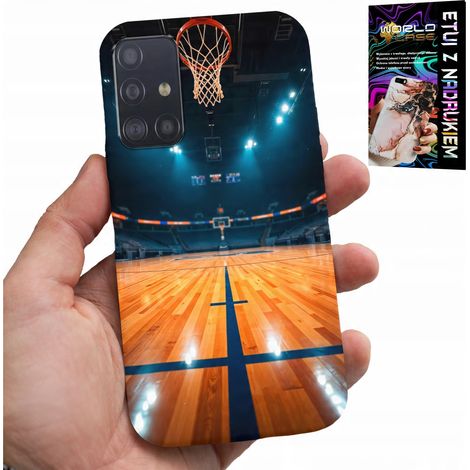 Custodia per Samsung Galaxy A71 - Modello campo da basket NBA, canestro, motivo a ventaglio (1/5)