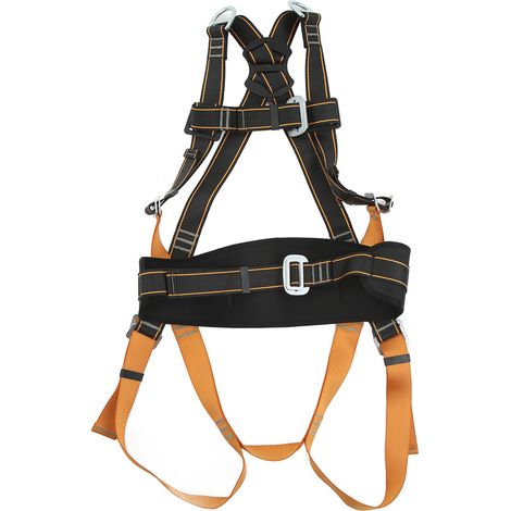 Harnais d'escalade pour travaux en hauteur, sécurité corde polyester, équipement d'alpinisme extérieur pour sauvetage incendie (1/5)