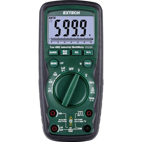 Extech Extech EX520A Multimetro portatile digitale CAT IV 600 V Display (Counts): 6000 (1/5)