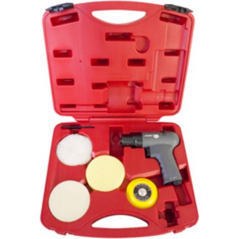 COFFRET MINI POLISSEUSE 75MM REVOLVER AVEC 2 MOUSSES CEDREY (1/2)