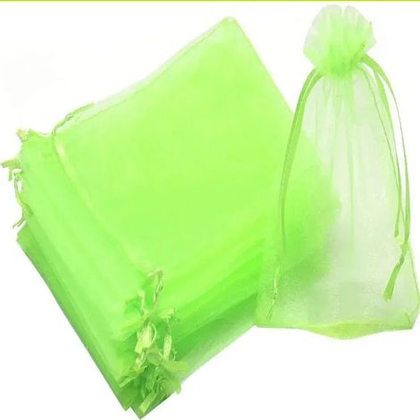 (Vert fruit, 15 x 20 cm) 50 sacs de protection pour fruits, filets anti-oiseaux pour jardin, sacs en filet pour fraises et raisins, protection pour plantes et légumes, outil de jardinage (1/4)