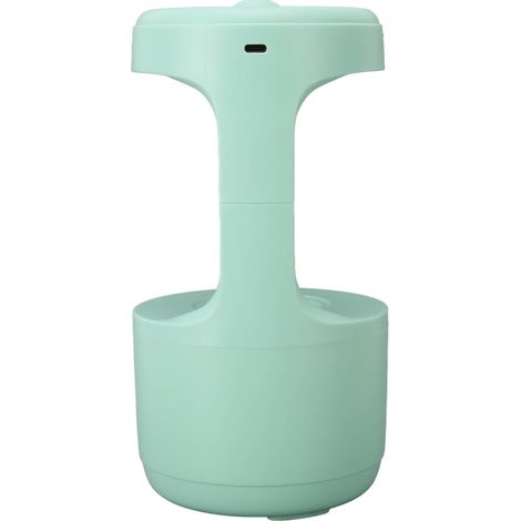 Humidificateur anti-gravité, humidificateur à goutte d'eau, fonctionnement silencieux, brumisation fine, étanche, alimenté par USB, vert (1/5)