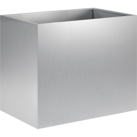 Cache-pot de jardin Argenté 50 x 40 x 50 cm Acier galvanisé vidaXL