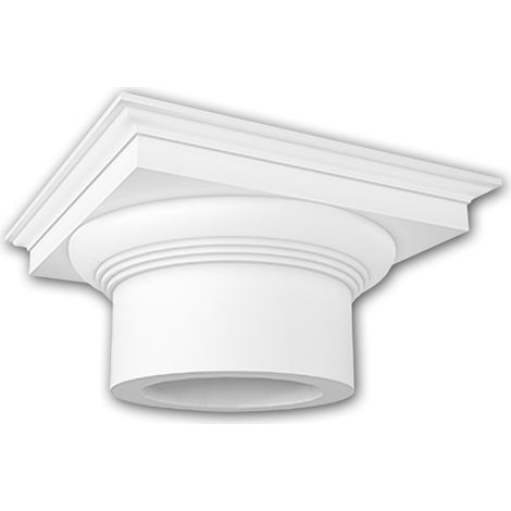 Chapiteau de colonne 111005 Profhome Colonne Élement décorative style dorique blanc