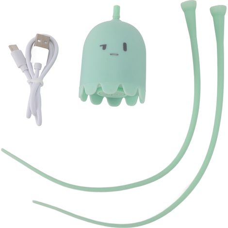 Jouet Chat Électrique - Modèle Auto-Rotatif en Silicone Souple Vert, Jouet Interactif Rechargeable pour Chaton, Autonomie Longue Durée (1/5)