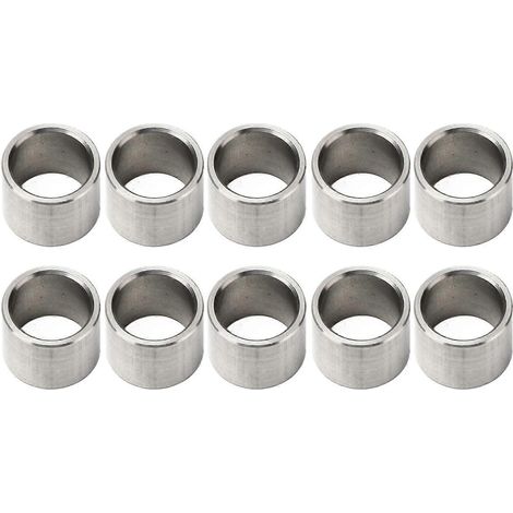 10-teiliges Unterlegscheiben-Distanzscheiben-Set, 15 mm Außendurchmesser, 12 mm Innendurchmesser, Edelstahl, Zubehörteil, Kit 3515-0015-0120