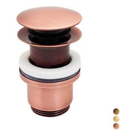 PILETTA CLICK CLACK 1"1/4 TONDA CON TROPPO PIENO Misura: 1"1/4  Bronzata