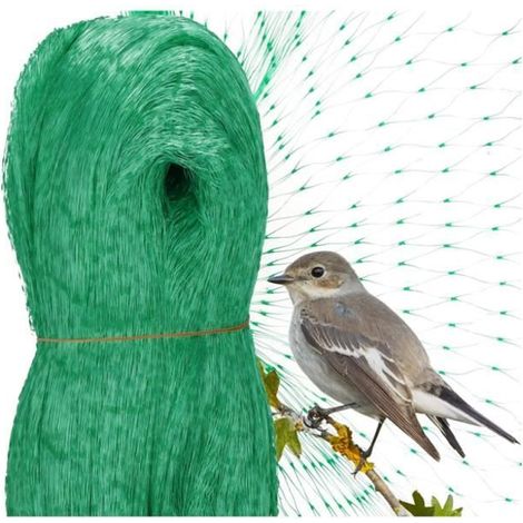 Vogelschutznetz 4 x 5 m - Ideal für Obstbäume, Laub, Sandkasten und Pool.
