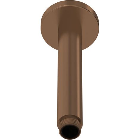 Nuie Round Ceiling-Mounted Shower Arm 160mm Length - Brushed Bronze